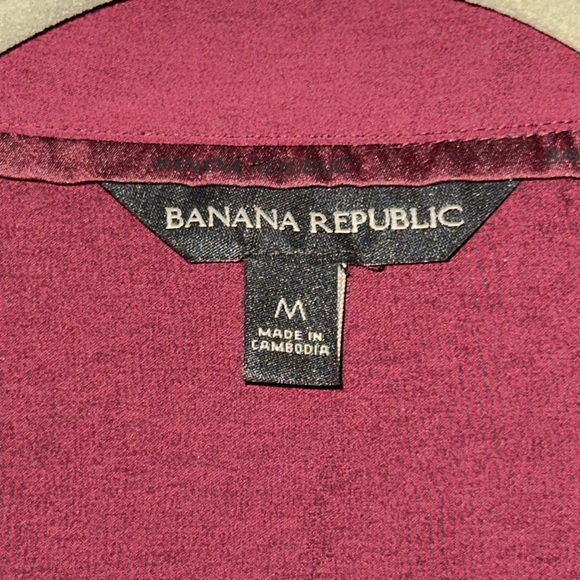NWT Banana Republic Burgundy Long Sleeve
Satin Pullover - Picture 7 of 11